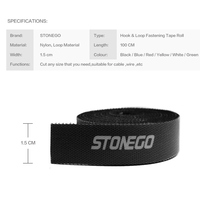 STONEGO USB oplot na kable Organizer do kabli opaski na mysz uchwyt na przewód słuchawkowy przewód HDMI darmowe cięcie zarządzanie telefon Hoop taśma Protector 4
